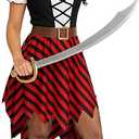 Morph Adult Pirate Costume for Women - Dress, Outfit, Female Wench, Halloween Costume XL
