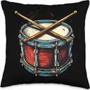 Snare Drum Drumsticks Snare Drummer Percussionist Drumming Throw Pillow (16x16)