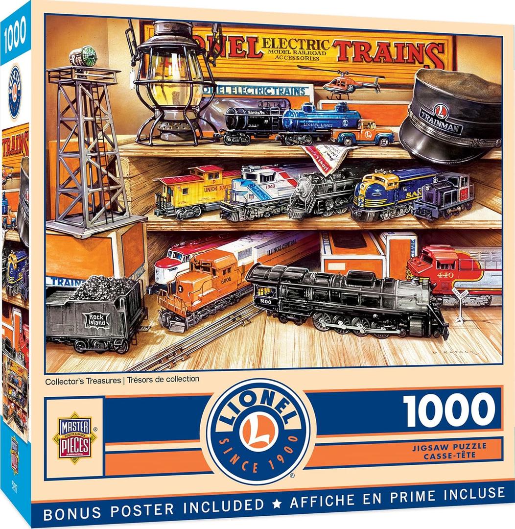 MasterPieces 1000 Piece Jigsaw Puzzle for Adults, Family, Or Youth - Collector's Treasures - 19.25"x26.75"