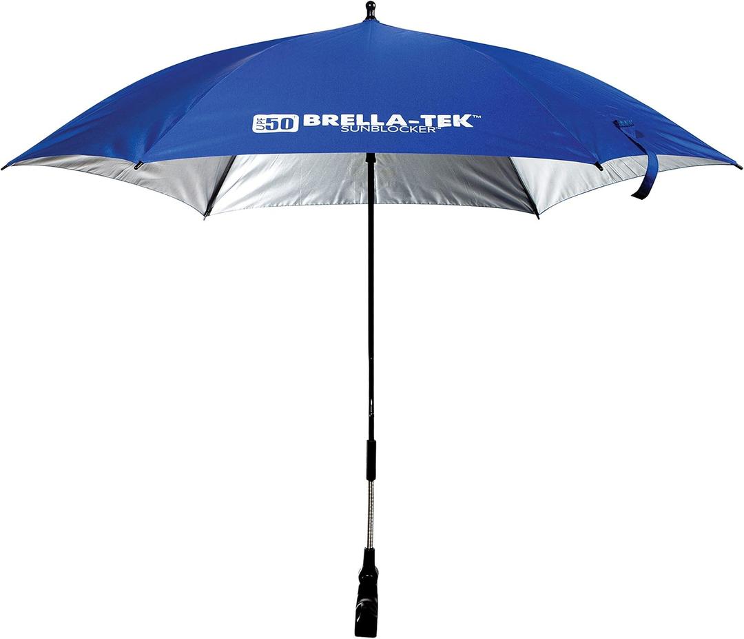 Franklin Sports All Position Umbrella with Universal Clamp SidelineBrella-TekSun Protection UPF 50+
