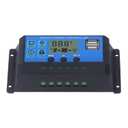 Hilitand Controller, Solar Controller, 12V 24V Solar Panel Controller Intelligent Regulator with 5V USB, Energy Controllers (40A)