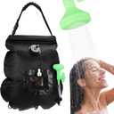 Solar Shower Bag, Portable Solar Shower for Camping, 5 Gallons/20L Camping Shower Bag with Removable Hose and On-Off Switchable Shower Head, Portable Shower for Camping, Hiking, Beach Swimming