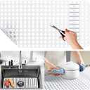 Moryimi Large White Silicone Sink Mat and Protector With Cutout Drain Holes for Kitchen Farmhouse Stainless Steel Ceramic Sinks 25"x13"