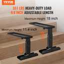 VEVOR Ladder Extender 29.8x5.8-Inch, High Strength Ladder Aide Pro, 11.4-18 Adjustable Height, Fully Foldable Ladder Leveler for Stairs, Non-Slip Ladder Stabilizer for Extension