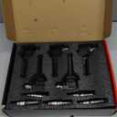 A-Premium Set of 5 Ignition Coil Pack and Iridium Spark Plugs Compatible with Volvo S60 2012 2.5L, C30 2007-2010 2.4L, S40 2004-2010 2.4L, V50 2005-2010 2.4L