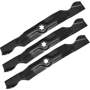 942-04053C Mower Blades for 50" Lawn Tractors, 742-04053 High Lift Blade Fit for Cub-Cadet Troy Bilt RZT 50 LT1050 LTX1050 50" Deck 742-04053A 742-04123, 942-04123, 3 Pack