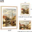 upsimples 18x24 Frame, Natural Solid Wood Picture Frames, Display 16x20 with Mat or 18 x 24 Without, Vertical & Horizontal Wall Hanging, 1 Pack, Natural