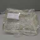 PAG 2 Packs Desktop File Organizer Metal Stackable Horizontal Letter Tray Paper Holder Rack, Gold