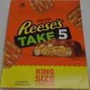 REESE'S TAKE 5 Pretzel, Peanut and Chocolate King Size, Candy Bars, 2.25 oz (18 Count) BBD: 08/2025