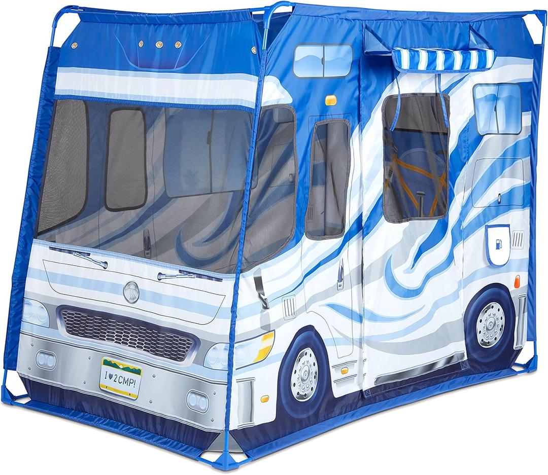 Melissa & Doug Lets Explore Camper Tent Play Set 47 x 31 x 39 Assembled