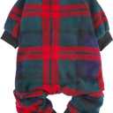 SCENEREAL Dog Pajamas for Small Medium Large Dogs Soft Pet Sweater Clothes Warm Puppy Onesie Outfits for Doggie Winter Christmas - Dog Jammies Pjs (Green)