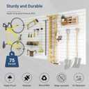 Neoaider Slatwall Panel 8 FT x 4 FT, Interlocking Slat Wall Paneling, White