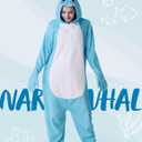 Spooktacular Creations Halloween Dalmatian Dragon Triceratop Unisex Costume, Adult Animal Costume Halloween Costume Party (Blue, S)