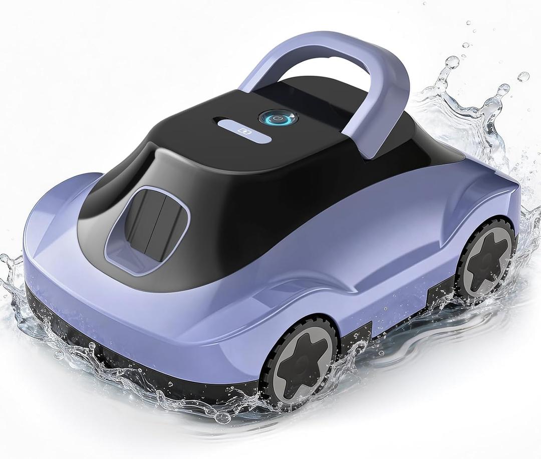 (2026 Upgrade) Cordless Robotic Pool Cleaner, Automatic Pool Vacuum for Above Ground & Inground Pools, 180-Min Runtime, 3L Basket for Leaves & Debris, Auto-Parking, Powerful Suction up to 2200 Sq.Ft