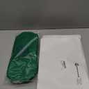 Sunnymove Empty Mahjong Bag Thickened American Mahjong Tiles Bag with Zipper Storage Pouch for Board Game Pieces Game Party Travel Gatherings Accessories, 10.4''x5.6'', Case Only (Charm,Green)