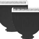 MANSPOT Black Replaceable Blade (2Pcs) Mens Manscape Trimmer, Ceramic Blade Ball Trimmer/Shaver for Men Replacement Head