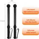 Cordless Battle Rope, Weighted Ropeless Battle Ropes for Home Gym. Battle Ropes Suitable for Strength Training, HIIT, and Joint-Friendly Cardio Exercises, Fitness Levels.Black 17.3"
