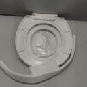 Toilet Seat, Round Toilet Seat with Toddler Seat Built in, Potty Training Toilet Seat Round Fits Both Adult and Child, with Slow Close and Magnets- Round (White)