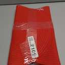 Floroom 15 Inch Round Braided Placemats Set of 6, Washable Heat Resistant Cotton Polyester Circle Place Mats for Kitchen Dining Table - Red