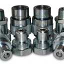 3/8 Inch 3/8'' Pressure Washer Quick Connect Fittings Stainless Steel Adapter Set for NPT Male and Female Thread Kit