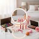 All in One Makeup Kit for Women Full Kit - 40 Colors Eyeshadow Palette, 15 Concealer Palette, Lip Gloss, Contour Stick, Brow Pencil, Eyeliner, Mascara & Mini Brush Set