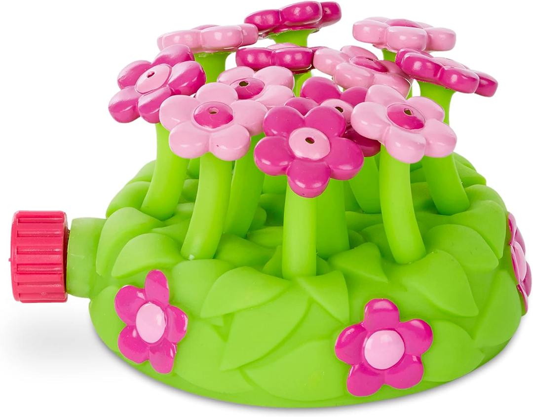 Melissa & Doug Sunny Patch Pretty Petals Flower Sprinkler with 12 Durable Flower Sprayers & Garden Hose Attachment for Exciting Backyard Water Play, Outdoor Toys for Kids Ages 3+ Melissa & Doug Sunny Patch Pretty Petals Flower Sprinkler with 12 Durable Flower Sprayers & Garden Hose Attachment for Exciting Backyard Water Play, Outdoor Toys for Kids Ages 3+