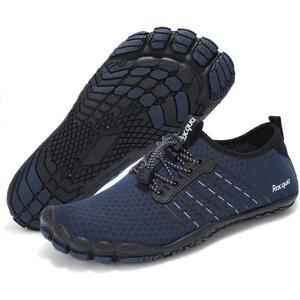Racqua Water Shoes Quick Dry Barefoot Beach Aqua Sport Swim Surf Pool Hiking Diving Walking for Men Women (Wz112-blue), Size: 8 Women/7 Men