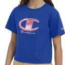 Champion Girls T-Shirts Short Sleeve Crew Neck Loose Fit Graphic Tee Shirt (M)