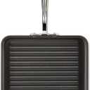 All-Clad HA1 Hard Anodized Nonstick Grill 11x11 Inch Oven Safe 350F Pots and Pans, Cookware Black