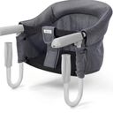 Foho Hook On Chair, Clip on Table High Load Design Fold Flat Storage Attachable High Chair with Storage Bag, Safe Fast Table Chair for Babies and Toddlers (Grey)