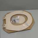 Bemis 500EC 068 Molded Wood Round Toilet Seat with Easy Clean and Change Hinge, 1 Pack, Fawn Beige