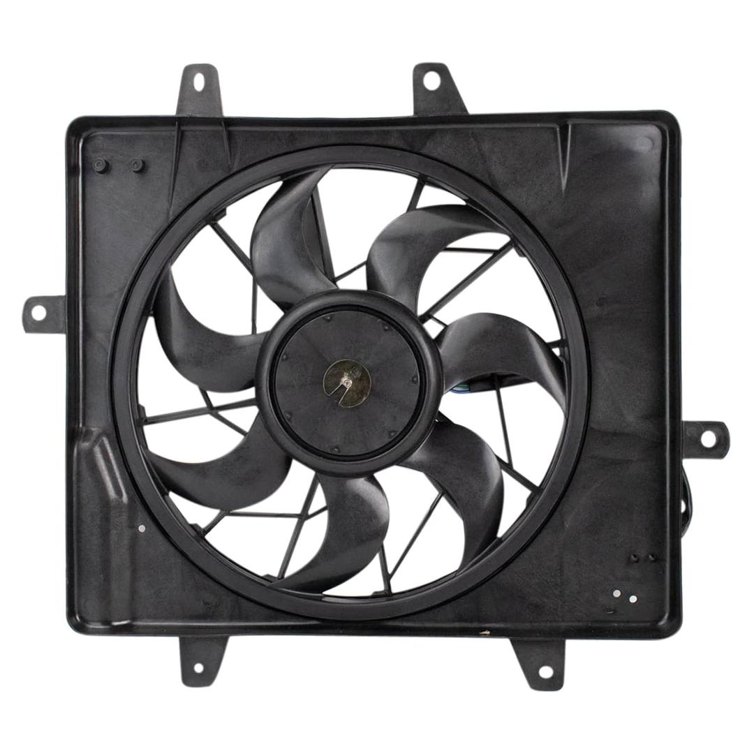 TRQ Radiator Cooling Fan Assembly Compatible with 2001-2005 Chrysler PT Cruiser CH3115118