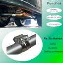 DROIFUIM 2 Pcs 2.0 Inch Exhaust Pipe Clamps Butt 304 Stainless Steel Ring Clamps for CatalyticConverter, Muffler, Conversion (22.0 Inch)