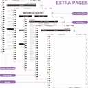 2 x 2026 Planner, Weekly and Monthly Calendar Planner Book, Jan 2026 - Dec 2026, Planning Agenda for Desk Accessories and School Supplies - A5 (6.3'' x 8.5'') (Violet)