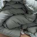 Threadmill Luxury Cotton Blanket for Queen Size Bed | All-Seasons Breathable Oeko TEX 100% Cotton Queen Blanket | Cozy, Soft Fall Thermals fits Full Size Bed, 90x92 inches | Light Grey