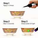 Lead Test Kit Fast Lead Detection for Dishes, Paint & Toys, Includes Non-Lead Reference Card & UV-Protection Gloves, 1 Bottle Test Liquid + Free Lab Tests, Accurate & Easy Home Use