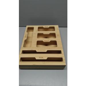 BSHSPX Magnetic Storage Bag Organizer 6 In 1 Ziplock Bag Organizer for Fridge and Drawer, Foil and Plastic Wrap Organizers with Cutter, Food Storage Bags Organizers for Gallon Quart Sandwich Snack