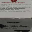 Automatic Soap Dispenser Liquid Touchless: 9oz Black Plastic - Rechargeable Electric Smart 3 Level Adjustable Auto Hand Soap Dispenser - Dish Bathroom Kitchen (Black Gel Type)