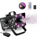 800W Snow Machine, Speed Control Snow Maker with 8 LED Lights & 13 Lighting Color & 4 Lighting Mode, Snowflake Making Machine for Outdoor Backyard Christmas Wedding Party and Stage