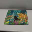 Fuasei Floral Black Cat Pillow Covers 18x18, Cats Lovers Lady Gifts, Cat Mom Grandma Gifts, Cats in Colorful Wildflower Decorative Pillow Covers for Home Bedroom Living Room Office Decor