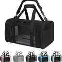 Carriers Soft-Sided Pet Carrier for Medium Large Cats Dogs Under 35Lbs,Breathable Mesh Ventilation Design,Airline Approved Cat Carrying Case(X-Large,Black) (20.0"L x 13.0"W x 13.0"H)