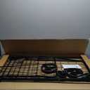 VEVOR Folding Shopping Cart, Jumbo Grocery Utility Cart with Double Baskets, 360° Swivel Wheels, 110 LBS Large Capacity Heavy Duty for Laundry, Shopping, Grocery, Luggage, Black