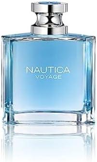 Nautica Voyage Eau de Toilette 3.3 fl oz (Pack of 1), Notes of Apple, Cedarwood, Mimosa, Men's Fragrance, Long Lasting, Everyday Fragrance, Travel Size