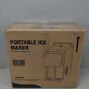 COWSAR 2-in-1 Countertop Ice Maker Machine with Water Dispenser, Black