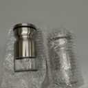 Salt and Pepper Shakers Set with Adjustable Pour Holes by CHEFVANTAGE - Stainless Steel