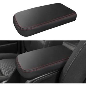 INTGET Center Console Cover for 2015-2022 Chevy Colorado Accessories Leather Middle Arm Rest Cover for 2015 2016 2017 2018 2019 2020 2021 2022 Chevrolet Coloardo Accessories & GMC Canyon Accessories (Red)