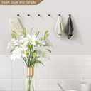 Epock Towel Hooks for Bathrooms Set of 3, Screw-in Stainless Steel Robe Coat Clothes Hook Bathroom & Kitchen Round Style Small Wall Hooks Rustproof -Matt Black (Base diameter=1.8cm/0.709")