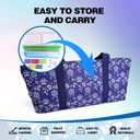 American Mahjong Game Set, Portable Carrying Bag,Acrylic 160 Tiles,Western Mahjong Tiles Set,Complete Ma Jong Set (Blue)