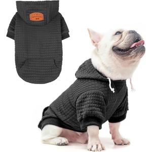 BEAUTYZOO Dog Hoodie for Small Medium Large Dogs, Winter Autumn Warm Dog Clothes, Puppy Warm Clothing, SM Size Dogs, Female and Male, Sweatshirt (S (Back: 12",Chest: 16", Neck: 10"))