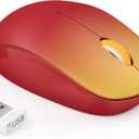 seenda Wireless Mouse for Laptop, 2.4G Noiseless Mouse with USB Receiver - Optical Tracking Portable Computer Mice for Chromebook, PC, Tablet, Windows System, 24 Months Battery Life - Gradient Red